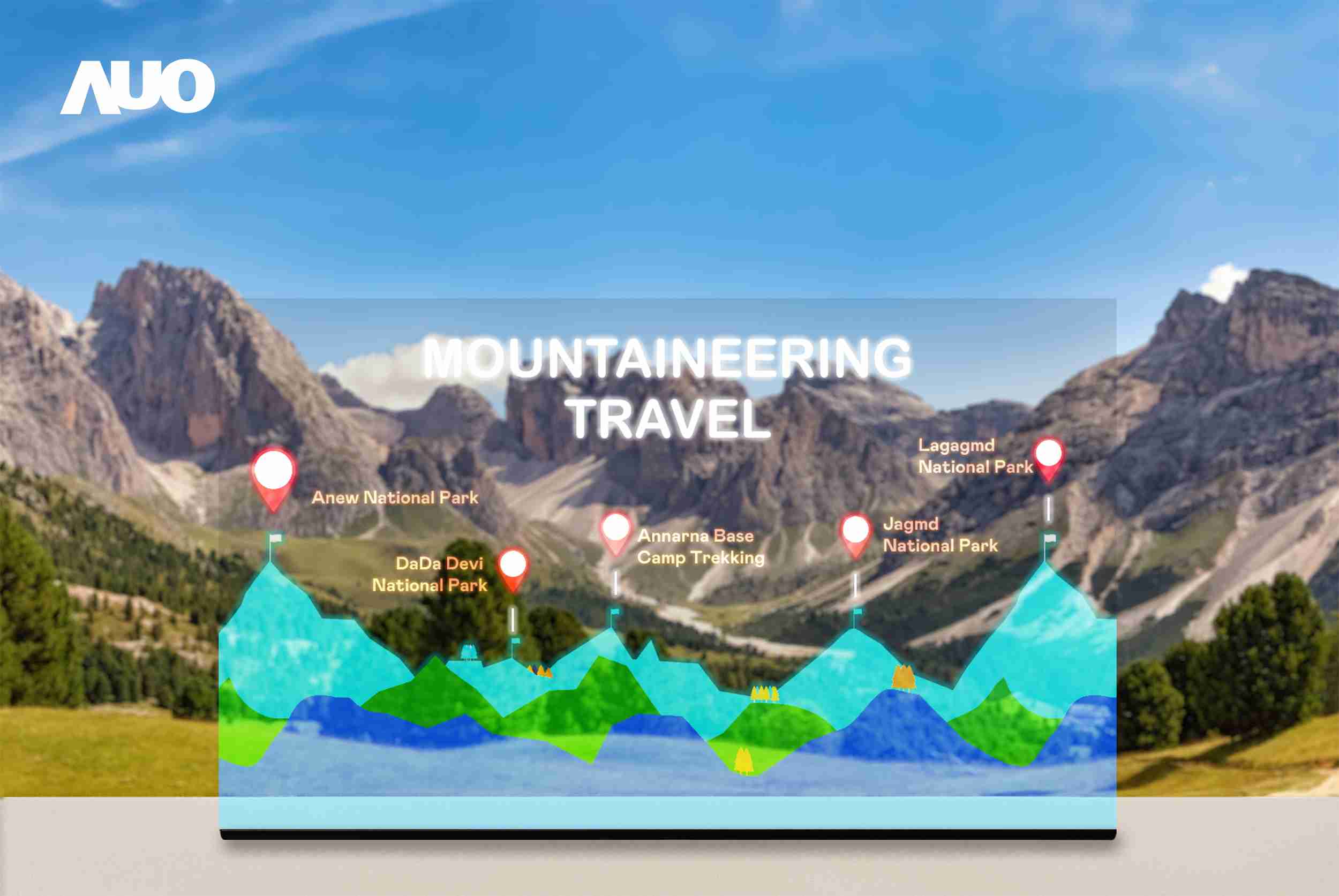 龙门国际展示全球单片尺寸最大(*)42吋透明Micro LED显示器拼接而成的〝64吋透明Micro LED显示器〞，，具备高透明度、、、1,000 nits高亮度、、、广色域、、采用三边无边框的无缝拼接等多重特色，，，呈现超高清、、细腻画质而不遮挡后方视觉，，，，满足层峰需求，，，，可广泛运用于零售、、、艺术展览或商业空间等场域